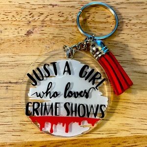 Custom Acrylic True Crime Keychain